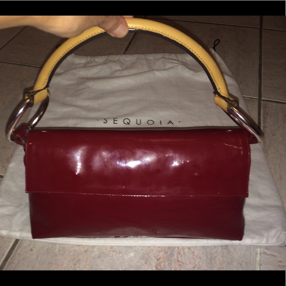 💎 STUNNING 💎 Sequoia Red Patent Leather Bag